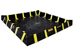 Justrite 28550 Quickberm, Dims. 16'W X 16'L X 12"H, Capacity 1910 Gallons