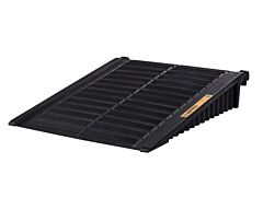 Justrite 28679 Ramp For 2 To 4-Drum Ecopolyblend Drumshed, 100% Recycled Polyethylene, Black