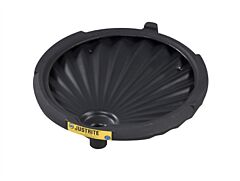 Justrite 28680 Ecopolyblend Funnel For Non-Flammables For 30 And 55-Gallon Drums, 100% Recycled Content, Black