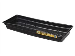 Justrite 28715 Ecopolyblend Spill Tray, Dims 46"W X 16"D X 5-1/2"H, Indoor Or Outdoor Use, Rigid Poly, Black