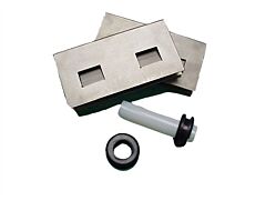 Justrite 28927 Sump-To-Sump Drain Kit For Ecopolyblend Accumulation Centers, Stainless Steel Clips, Grommets, Transfer Tube