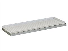 Justrite 29958 Spillslope Steel Shelf With Polyethylene Tray For 17/30/45-Gallon (43"W) Safety Cabinets