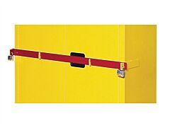 Justrite 50961R Replacement Security Bar For Hi Security Safety Cabinet, Fits 45 Gallon, Red