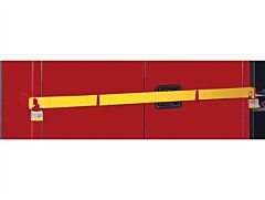 Justrite 50962Y Replacement Security Bar For Hi Security Safety Cabinet, Fits 45 Gallon, Yellow