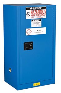 Justrite 8615281 Hazardous Material Safety Cabinet, Compac 15 Gallon, Self-Closing Doors