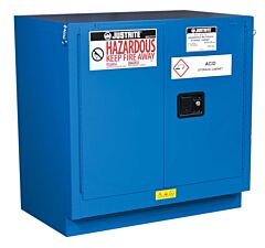 Justrite 86232821 Cabinet, Haz M U/C Chemcor, 22 Gallon, Self-Closing Doors