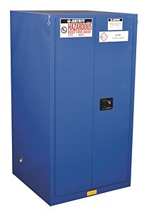 Justrite 86602821 Hazardous Material Safety Cabinet, Chemcor, 60 Gallon, Self-Closing Doors