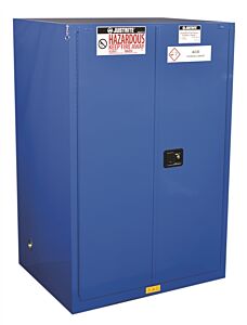 Justrite 8690281 Hazardous Material Safety Cabinet, 90 Gallon, Self-Closing Doors