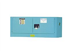 Justrite 891302 Sure-Grip Ex Piggyback Corrosives/Acid Steel Safety Cabinet, Capacity 12 Gallons, 2 Manual Close Doors, Blue