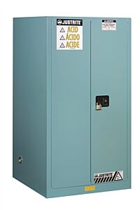 Justrite 8960822 60 Gallon, Cabinet Bi Bl Acid Plin Ex
