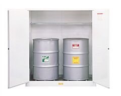 Justrite 8991022 110 Gallon, Cabinet Man Bl Chem Ddrum Ex