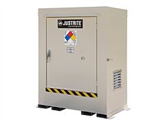 Justrite 911020 Non-Combustible Outdoor Safety Locker, 2-Drum