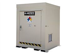 Justrite 911040 Non-Combustible Outdoor Safety Locker, 4-Drum