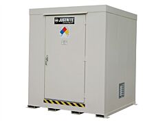 Justrite 911090 Non-Combustible Outdoor Safety Locker, 9-Drum