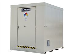 Justrite 911120 Non-Combustible Outdoor Safety Locker, 12-Drum