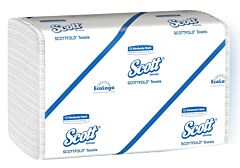 Kimberly Clark 01960 Scott Pro Scottfold Towels, Towel Size: 7.8” X 12.4”, White, 1/Case Of 25 Packs