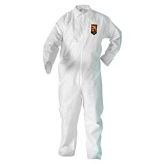 Kleenguard 37716 A20 Breathable Particle Protection Coveralls, White, Size Large, Case Of 24/Ea