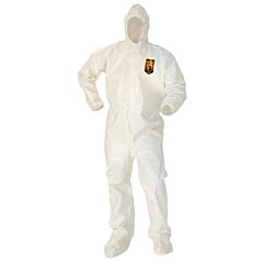 Kimberly Clark 45665 A80 Chemical Protection Coveralls With Hood And Boots, Size 2X-Large, Case Of 12 Each