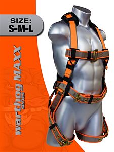 Malta Dynamics B2101 Warthog Maxx Construction Full Body Harness With Tongue Buckle Legs And Belt (Xl-Xxl