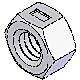 Morse 1169-P Nut, 3/8-16 Rev Hex Lock