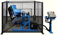 Morse 310-3-50-Ce Ce-Marked Tilt-To-Load Drum Tumbler, 4 To 16 Rpm. 3-Phase 400V 50Hz. Includes Controls, Enclosure With Safety Interlock, And Export Crate.