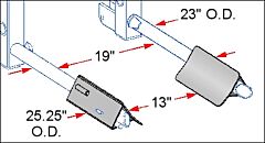 Morse 3313-P Kit, Morstak Drum Pads For Rimmed 55-Gallon Poly Drum