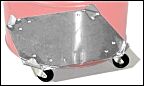 Morse 34-30Ss Drum Dolly, Square, Type 304 Stainless Steel, 20" Diameter, 1000 Lb. Capacity, Steel Casters