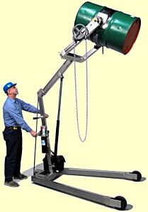 Morse 400A-96Ss-120 Hydra-Lift Karrier, 96", Frame T304 Stainless Steel, Welds Not Ground Or Polished, Ac Power Lift & Tilt, Pull Chain Drum Tilt, 800 Lb. Capacity