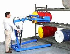 Morse 405M-124 Omni-Lift Karrier/Drum Racker, 72", Spark Resistant Parts, Air Power Lift, Hand Crank Drum Tilt, 800 Lb. Capacity