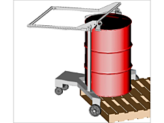 Morse 81-Ss T304 Stainless Steel Drum Spotter / Palletizer, 55-Gal Rimmed Drum, 6" Max Pallet Height, 800 Lb. Capacity, Welds Not Ground Or Polished