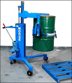 Morse 82Am-Gt Mobile-Karrier / Palletizer With Spark Resistant Parts, 55-Gallon Drum, Hand Pump Manual Lift, Hand Crank Geared Tilt, 600 Lb. Capacity