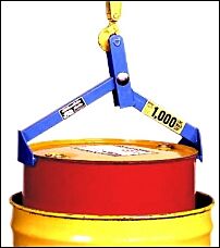 Morse 91 Below-Hook Drum Lifter, 55-Gal Steel Or 85-Gal Steel Overpack, 1000 Lb. Capacity, Includes Load Test Certificate