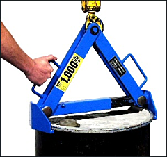 Morse 92-30 Drum Lifter, Top Chine, 15"-23" Diameter Rimmed Steel Fiber Or Poly Drum, 1000 Lb. Capacity, Includes Load Test Certificate