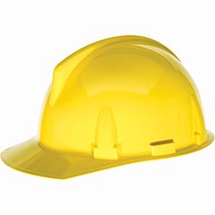 Msa 454721 Topgard Slotted Cap, Yellow, W/1-Touch Suspension
