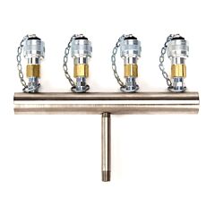 Msa 47370 Manifold, 4 Outlets, Foster Steel