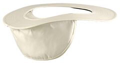 Occunomix 898-008 Hard Hat Shade, Polyester/Cotton Twill, White