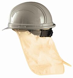 Occunomix 971-Khk Hard Hat Sweatbnd W/Neck Shade, Cotton, Khaki