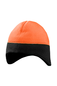 Occunomix Lux-Ewrb-O Beanie, W/Ear Cover & Reflective, Orange