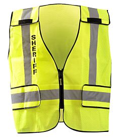 Occunomix Lux-Pss-Dor-Xl Vest, Public Safety Dor, Breakaway, Sheriff, Yellow, Class 2, Size 2X/4X-Large