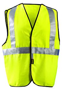 Occunomix Lux-Sscbrfr-Y3X Classic Fr 5 Pt Break-Away Solid Vest, Solid, Yellow, Class 2, Size 3X-Large