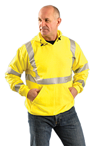 Occunomix Lux-Swt3Fr-Y2X Flame Resistant Pullover Hoodie Sweatshirt, Solid, Yellow, Class 3, Size 2X-Large