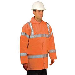 Occunomix Lux-Tjfs-Oxl 5-In-1 Hi Viz Winter Parka, Solid, Orange, Class 3, Size X-Large