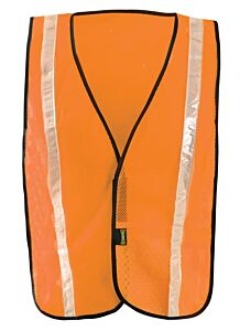 Occunomix Lux-Xgtm-Oxl Mesh Vest W/Gloss Tape, Mesh, Orange, Size X-Large