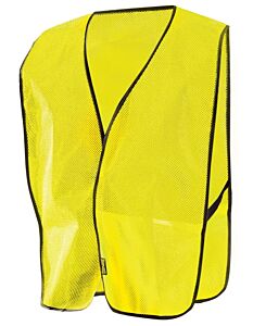 Occunomix Lux-Xntm-Yr Mesh Vest, No Tape, Mesh, Yellow, Size Regular