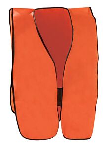 Occunomix Lux-Xnts-Or Solid Vest, No Tape, Solid, Orange, Size Regular