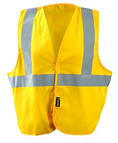Occunomix Lux-Xsgfr-Y2/3X Flame Resistant Non-Ansi Vest, Solid, Yellow, Size 2/3X