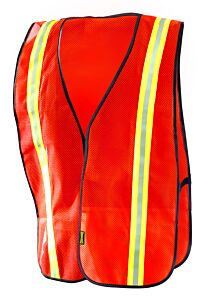 Occunomix Lux-Xttm-O4X Two-Tone Vest, Mesh, Orange, Size 4X