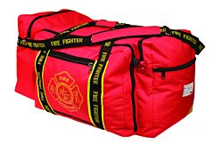 Occunomix Ok-3000 Gear Bag With Firefighter Emblem, Red