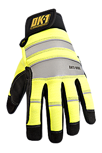 Occunomix Ok-Ccg450-Y-16 Anti-Vibration Gloves Yellow Coolcore, Yellow, Size 2X-Large