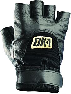 Occunomix Ok-Gavp-Blk-S Padded Palm Half-Finger Work Gloves, Black, Size S
